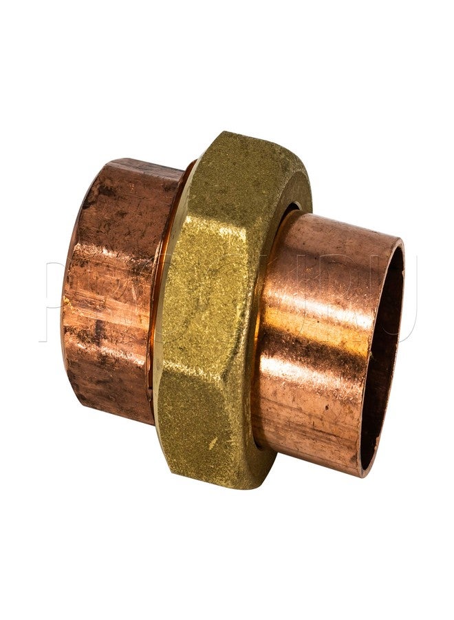 PROCURU 2-Pack 1/2-Inch Copper Union CxC Sweat Connection, Made in USA, Certified Safe for Drinking Water (CWUN0012-2P) - Image 2